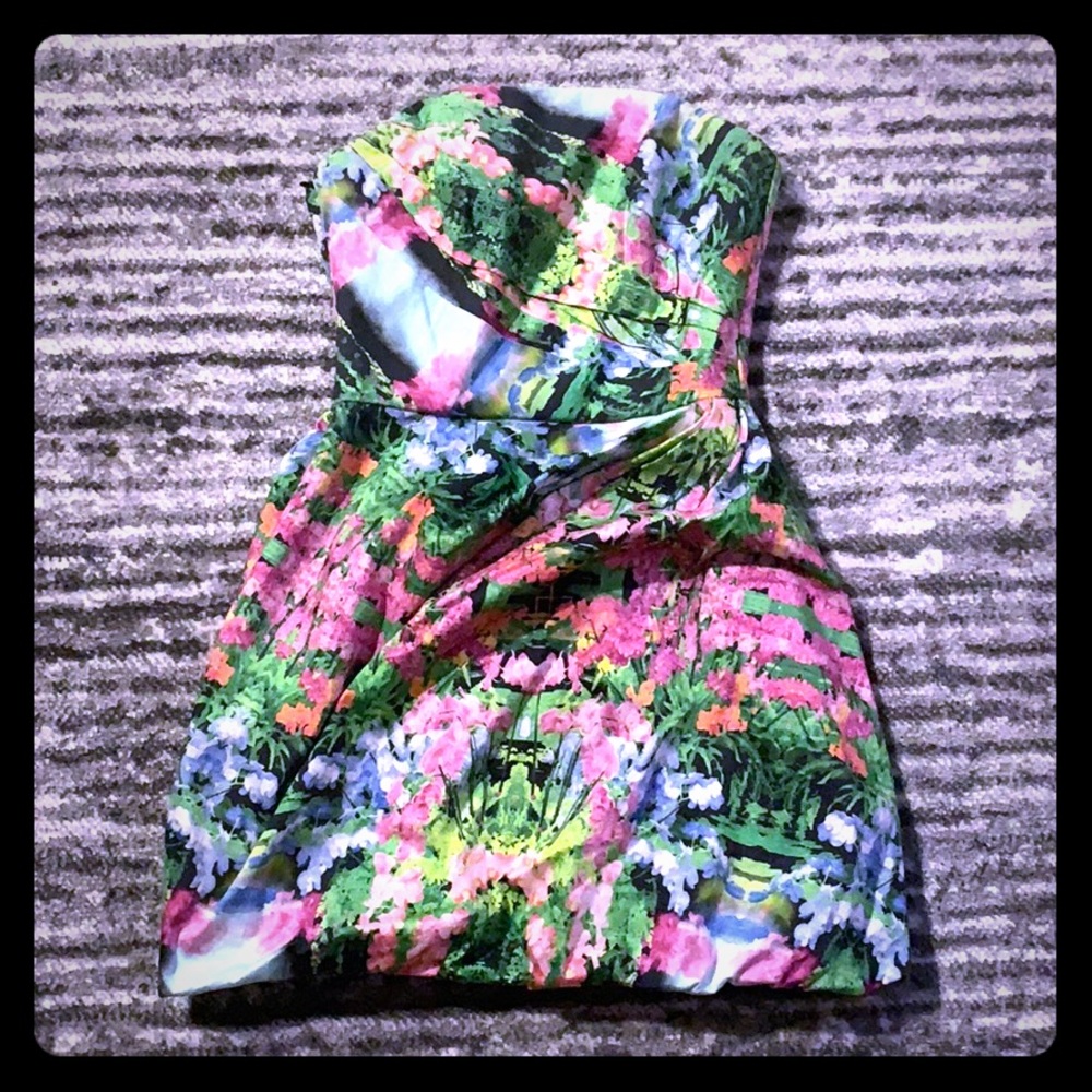 Pink Floral ZARA dress 🌸